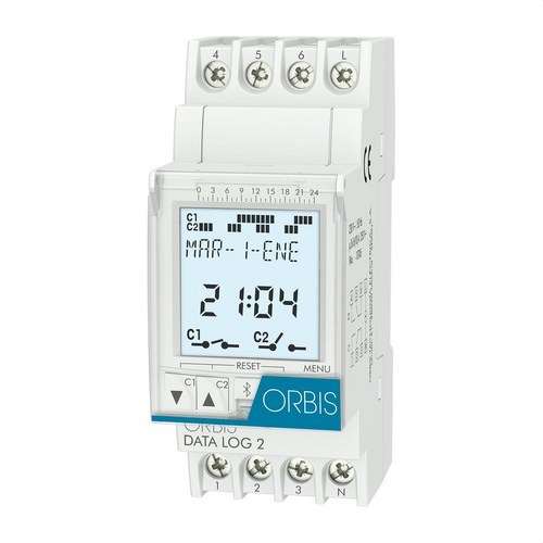 Digitale tijdschakelaar DATA LOG 2 230V met referentie OB175012 van het merk ORBIS