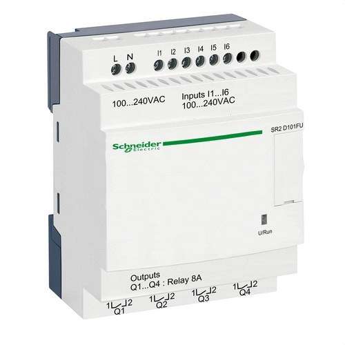 Programmeerbare relais ZELIO 100-240V I/O-10 LADDER met referentie SR2D101FU van het merk SCHNEIDER ELECTRIC
