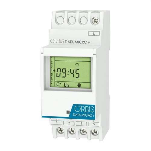 Digitale modulaire tijdschakelaar Orbis Micro+ 12V met referentie OB172072N van het merk ORBIS