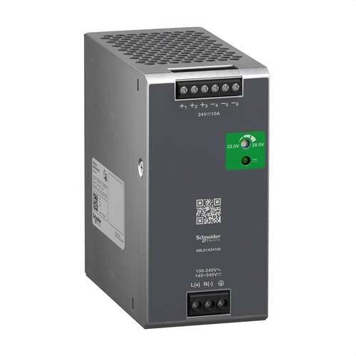 Enfasevoeding enkelvoudig gereguleerd geoptimaliseerd 100-240v ac 24v 10a met referentie ABLS1A24100 van het merk SCHNEIDER ELECTRIC