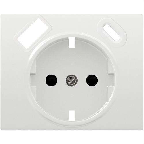 Schuko stopcontactafdekking met USB Type-C oplader wit Iris met referentie 18724-USBC van het merk BJC