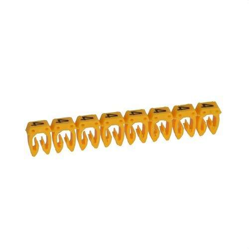 Etiket voor bekabeling CAB 3 - Cijfer 4 tot 2,5mm2 met referentie 038224 van het merk LEGRAND