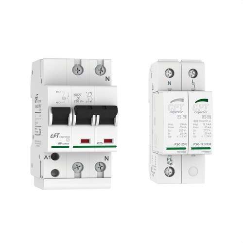 Overspanningsbeveiligingsset 2MP-25 + PSC2-12,5/230 TT met referentie 77706575 van het merk CIRPROTEC