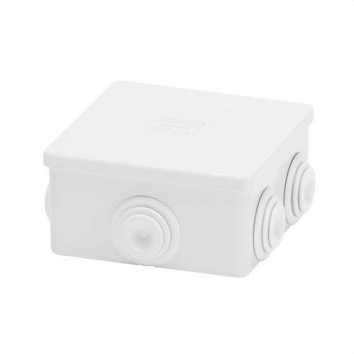 Aansluitdoos met drukdeksel laag 80x80x40mm met referentie GW44003 van het merk GEWISS