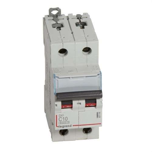 Magnetothermisch DX3 2P 10A Curve C 6/10kA met referentie 407798 van het merk LEGRAND
