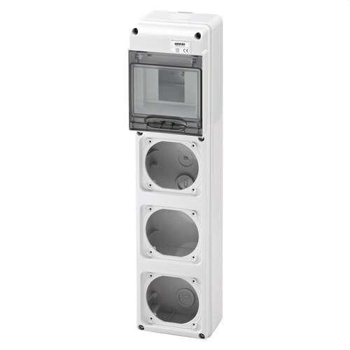 Q-DIN5 Paneel 3 BASIS 16A ANTICH DOOS met referentie GW68031N van het merk GEWISS