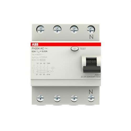 Differentieel 4P 63A Klasse AC 30mA met referentie 2CSF204004R1630 van het merk ABB
