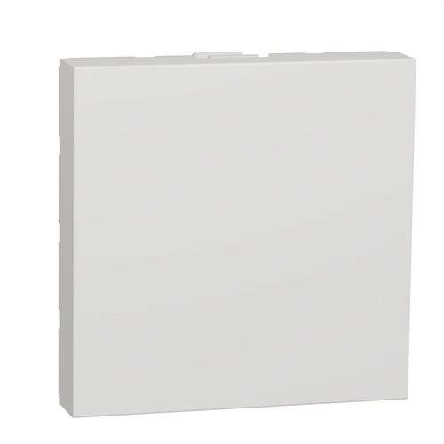Blinde afdekplaat van 2 modules polarwit New Unica met referentie NU986618 van het merk SCHNEIDER ELECTRIC