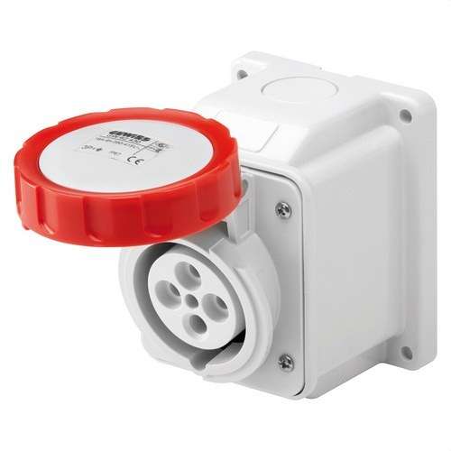 Vaste oppervlaktebasis onder 10º. IP67 3P+T 32A 400V 6H met referentie GW62441 van het merk GEWISS