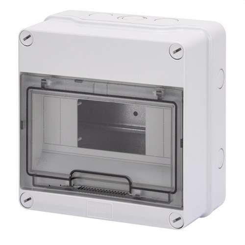 Opbouw verdeelkast waterdicht 8 modules met referentie GW40003 van het merk GEWISS