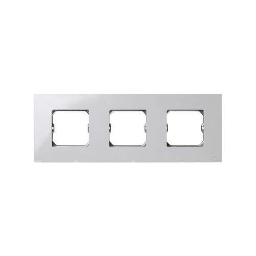 Compact frame voor 3 elementen wit met frame Simon 27 Play met referentie 2700630-030 van het merk SIMON