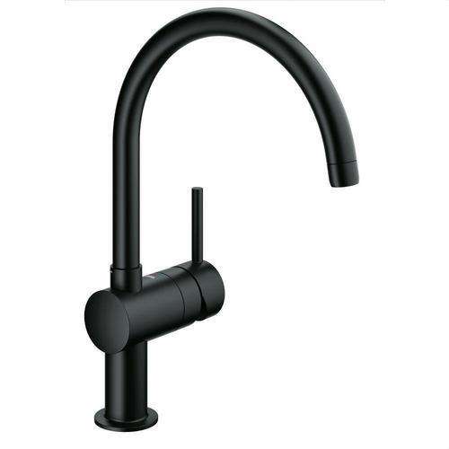 Keukenkraan ééngreepsmengkraan 1/2" Minta zwart met referentie 32917KS0 van het merk GROHE