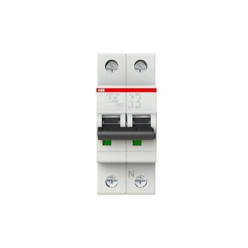 Magnetothermisch S201-C10NA 1P+N 10A Curve C 10kA met referentie 2CDS251103R0104 van het merk ABB
