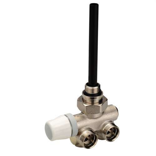 Thermostatische monotube-ventiel voor wandhanddoekradiator rechterkop buitendraad 1/2" met referentie 52310 van het merk ORKLI