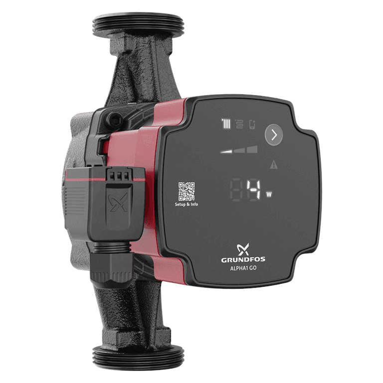 Grundfos ALPHA1 GO 25-80 180 circulatiepomp met referentie 93074179 van het merk GRUNDFOS