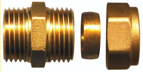 Rechte messing mannelijke koppeling 3/8"x12mm met referentie TAP00022 van het merk ATUSA