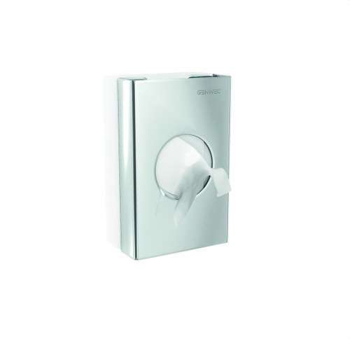 Glanzende hygiënische zakjesdispenser met referentie GW03 25 04 02 van het merk GENWEC