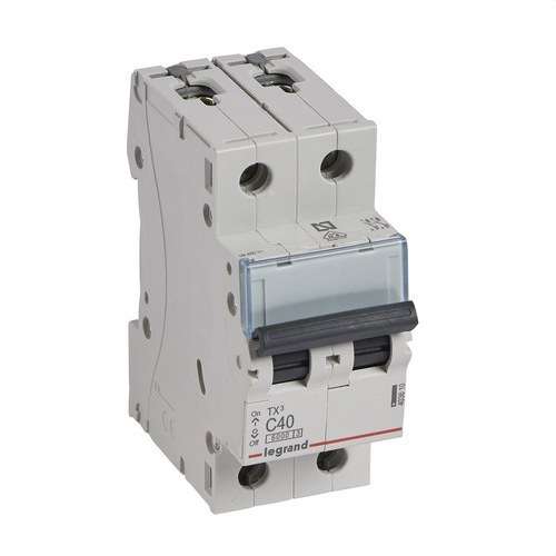 Magnetothermisch TX3 2P 40A Curve C Curve C 6kA met referentie 403610 van het merk LEGRAND