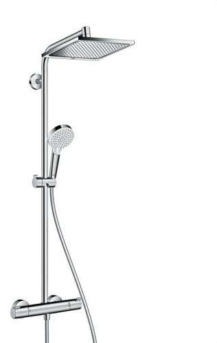 Crometta E Showerpipe 240 Douchecombinatie met 1 Jet EcoSmart met referentie 27281000 van het merk HANSGROHE