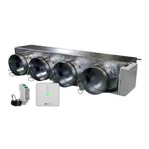 Airzone Easyzone 25 Wi-Fi Gemotoriseerde Plenum Medium AZC25HAIBS04M4 voor Haier – 4 uitgangen Ø200 mm (middelgroot vermogen) met referentie AZC25HAIBS04M4 van het merk AIRZONE