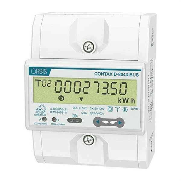 Driestanden energiemeter tot 80 A Orbis CONTAX D-8043 met referentie OB709900 van het merk ORBIS
