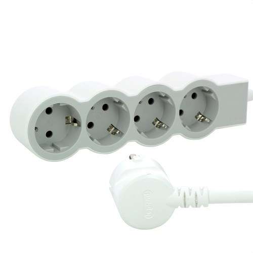 Meervoudige stekkerdoos met 4 schuko-aansluitingen en 5 meter kabel met referentie 694569 van het merk LEGRAND