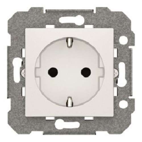 Schuko stopcontact met randaarde poolwit Viva met referentie 23524 van het merk BJC