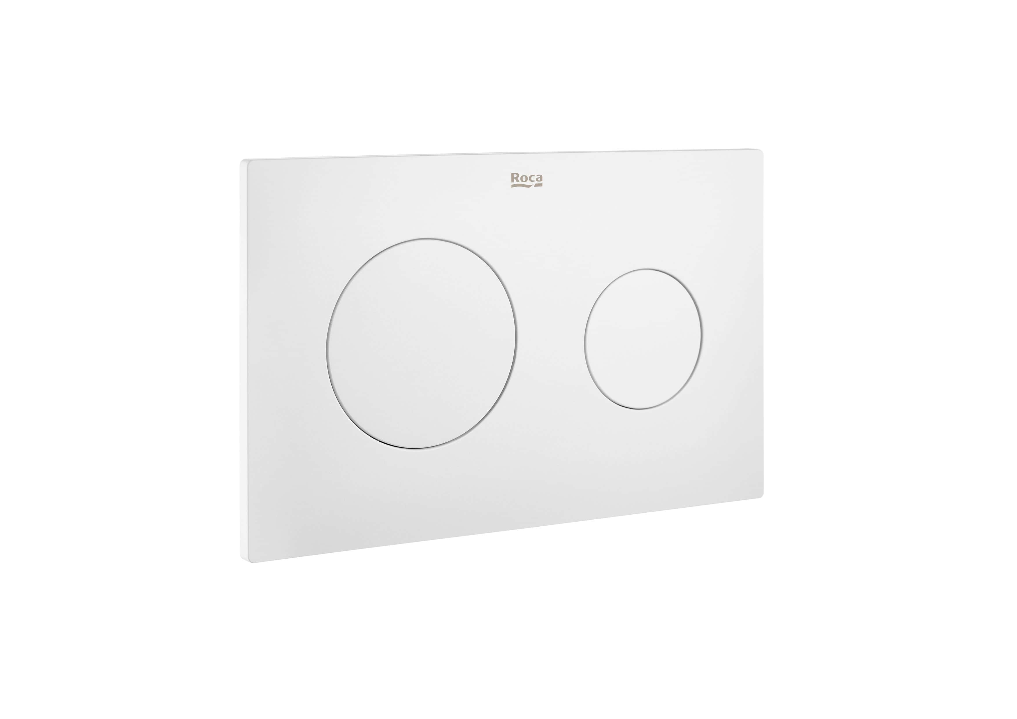 Bedieningsplaat met spoeling PL10 Dual - Mat wit met referentie A890189207 van het merk ROCA