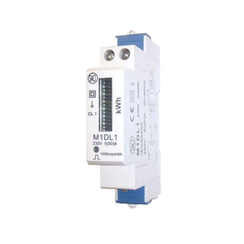 Eenvoudige directe enkelfasige energiemeter M1DL-MID met referentie YM1DL1MID3201 van het merk SACI