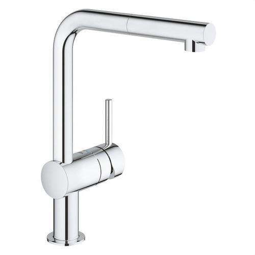 Keukenkraan mengkraan met uittrekbare uitloop Minta XL chroom met referentie 32168000 van het merk GROHE
