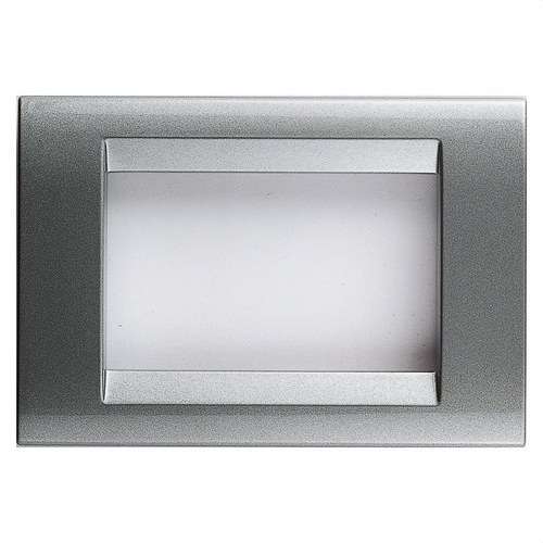 4-Module Titanium Playbus Plate with reference GW32014 from the brand GEWISS
