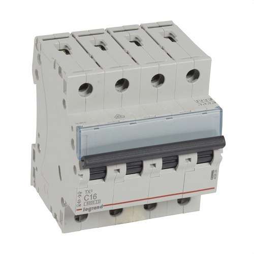 Magnetothermische TX3 4P 16A Curve C Curve C 6kA met referentie 403626 van het merk LEGRAND