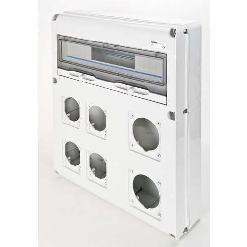 Q-DIN20 Paneel 2BA.63A + 4BA.16/32A IP65 met referentie GW68021N van het merk GEWISS