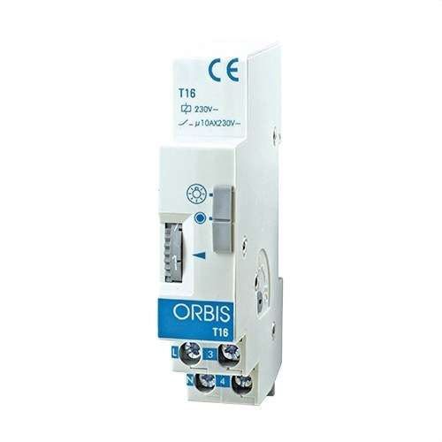 Modulair klokmechanisme T-16 230V DIN-RAIL 45 seconden tot 7 minuten met referentie OB060131 van het merk ORBIS