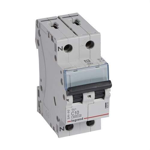Magnetothermisch TX3 P+N 10A Curve C Curve C 6kA met referentie 403585 van het merk LEGRAND