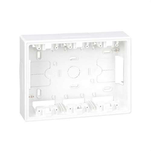Opbouw wanddoos basis voor 3 dubbele elementen wit Simon 500 Cima met referentie 51050003-030 van het merk SIMON
