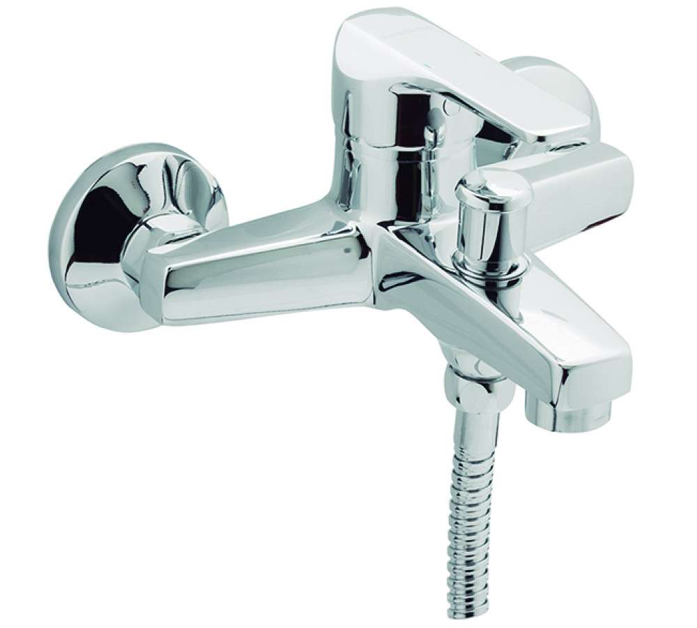 Eengreeps badkraan met kit K8 chroom met referentie 60100 28 45 66 van het merk GENEBRE