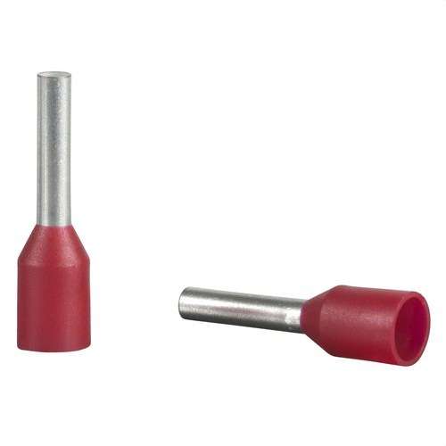 Geïsoleerde kabeluiteinde zonder isolatie 1mm² rood met referentie DZ5CE010 van het merk SCHNEIDER ELECTRIC