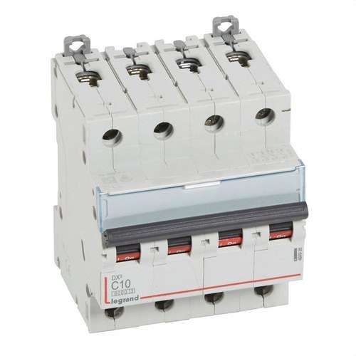 Magnetothermisch DX3 4P 10A Curve C 6/10kA met referentie 407926 van het merk LEGRAND