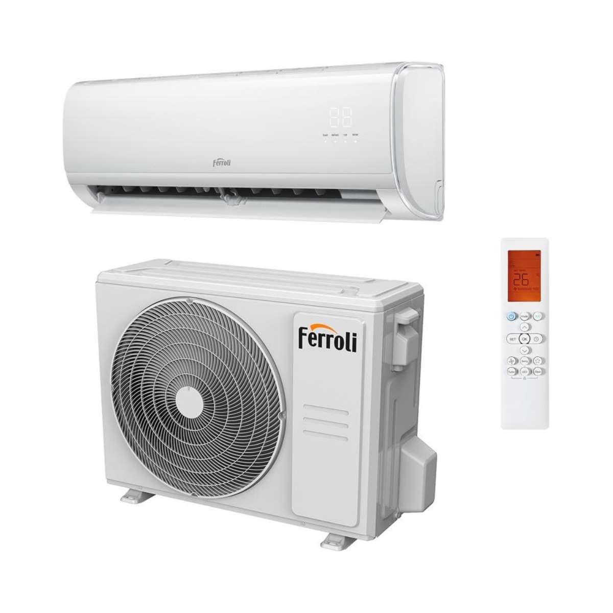 Airconditioner met wifi Ferroli Giada S 18 5,27 kW 18000 BTU met referentie 4B3970189 van het merk FERROLI