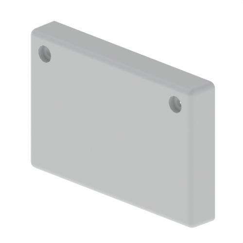 Grijze eindkap 60x100mm U48X met referentie 66113-48 van het merk UNEX