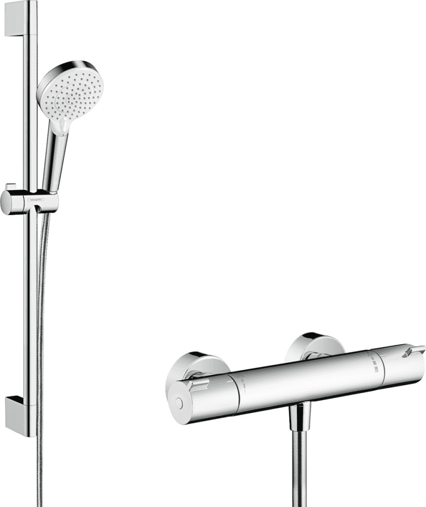 Hansgrohe Vario doucheset met Ecostat 1001 CL thermostaat en 65 cm stang met referentie 27812400 van het merk HANSGROHE