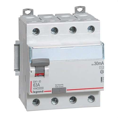 DX3 Differentiaal 4P 63A 30mA Klasse AC met referentie 411662 van het merk LEGRAND