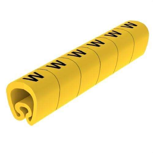 Voorgeknipte gele markeerders Ø18 PVC geplastificeerd met referentie 1813-W van het merk UNEX
