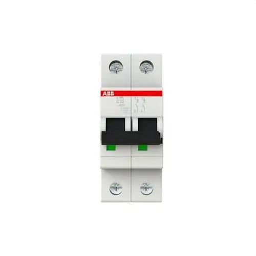 Magnetothermisch S202-C32 2P 32A Curve C 10kA met referentie 2CDS252001R0324 van het merk ABB