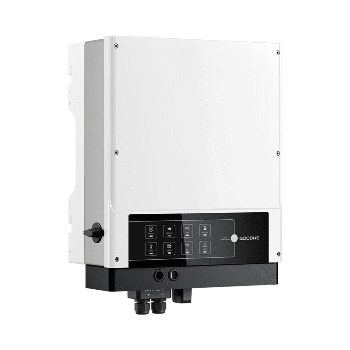 Enfasige hybride zonne-omvormer 3,6 kW 2 MPPT GoodWe GW3648-EM met referentie GW3648-EM van het merk GOODWE