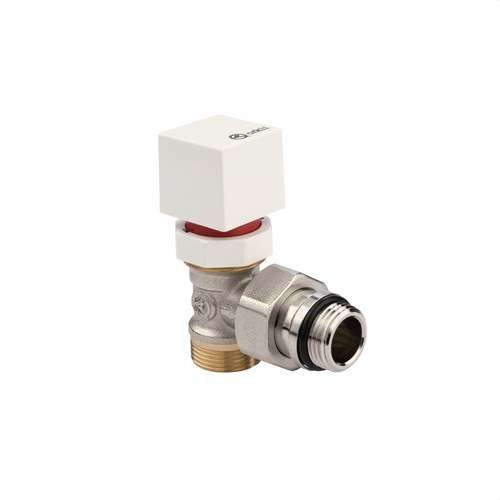 Thermostatische hoekstopkraan met dubbele buis en 1/2" buitendraad met referentie 67422 van het merk ORKLI