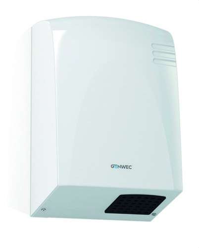 Elektronische sensor-handdroger Wecflow ABS wit met referentie GW01 14 01 00 van het merk GENWEC