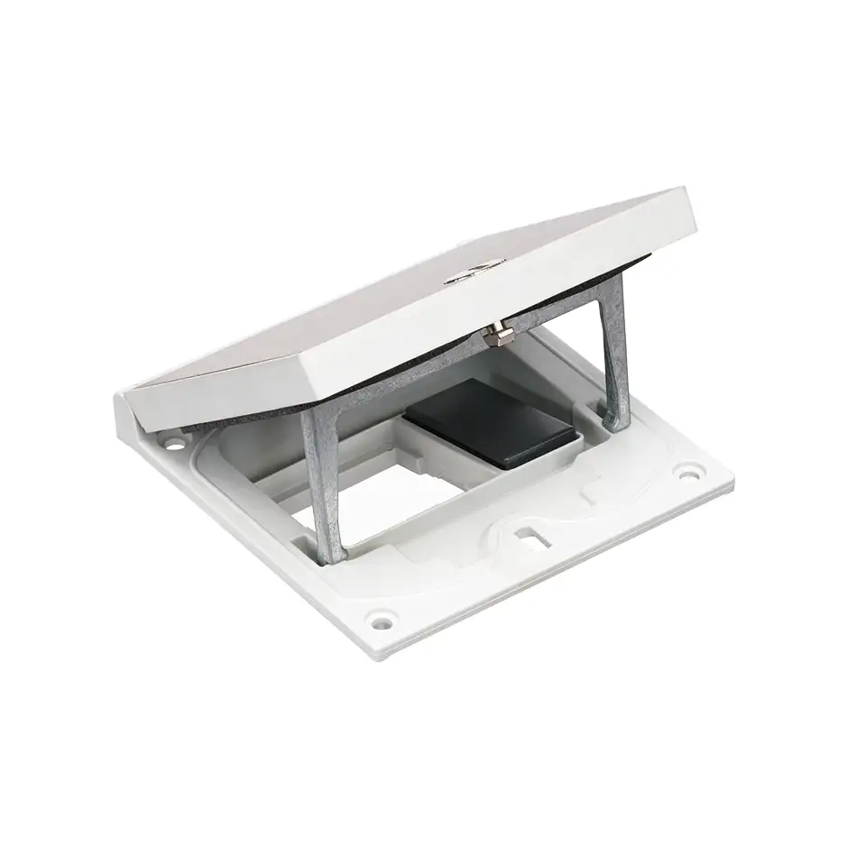 Frame met handmatige sluiting en afdekking voor mechanismehouder met uitsparing voor K45-functie van 45x45 mm en 22,5x45 mm met referentie KFH100/72 van het merk SIMON