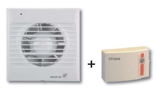 Kit badkamerafzuiger Decor-100C 12V+CT-12/14 met referentie 5210306600 van het merk SOLER & PALAU